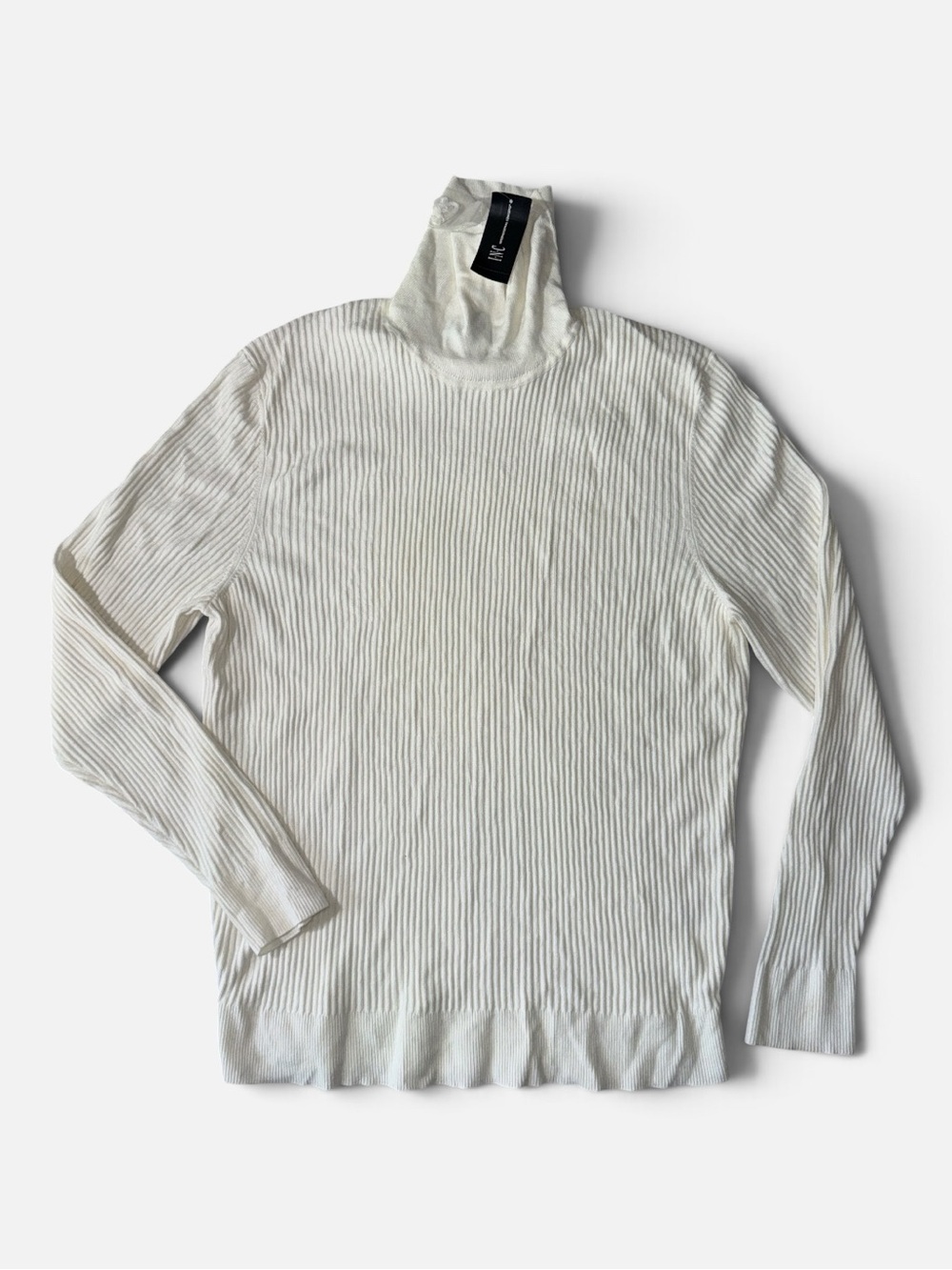NEW INC International Concepts XL winter white textured turtleneck sweater NWT